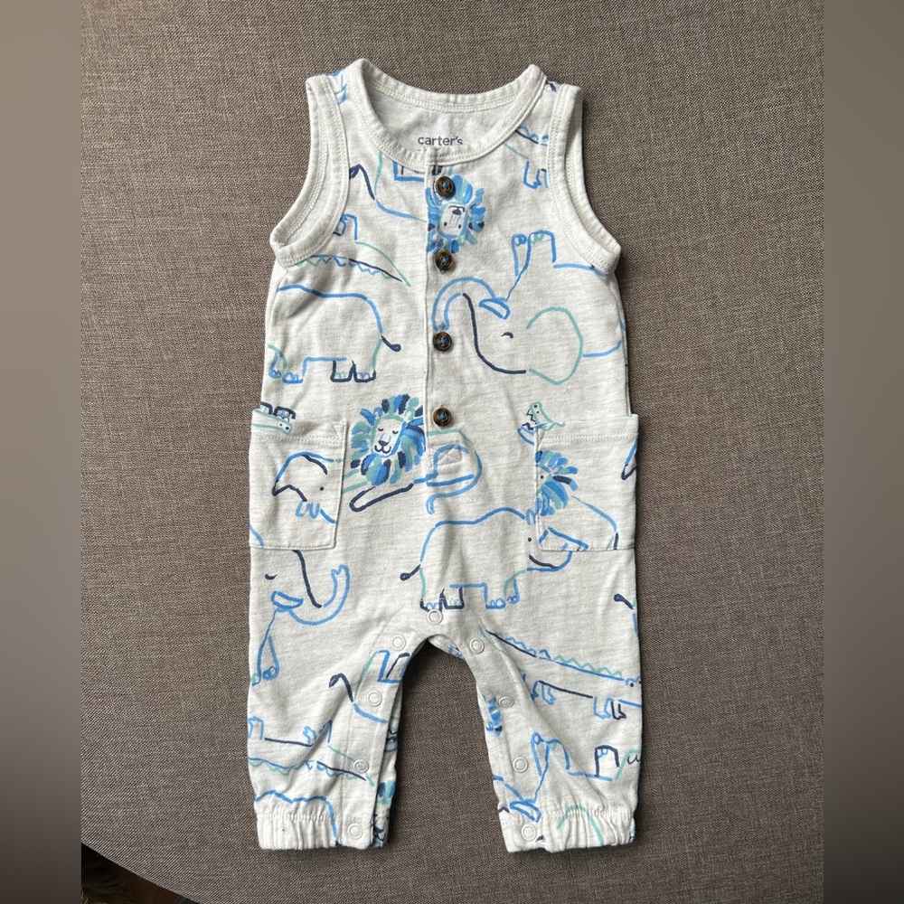 Carter’s Boy’s Animal Print Romper